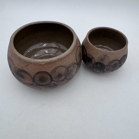 Handmade Ceramic Pottery bowl and cup set. Planter. - Picture 2 of 2